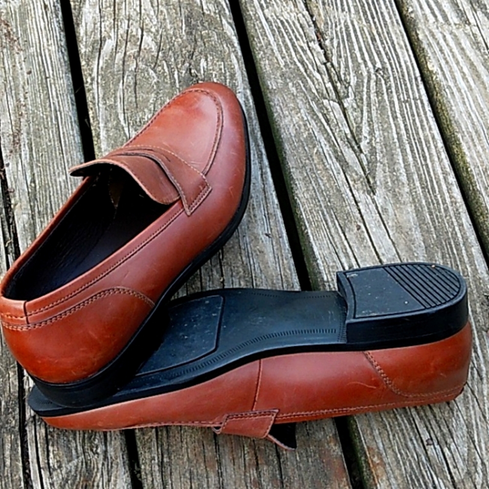 The Rail brown leather loafers shoes